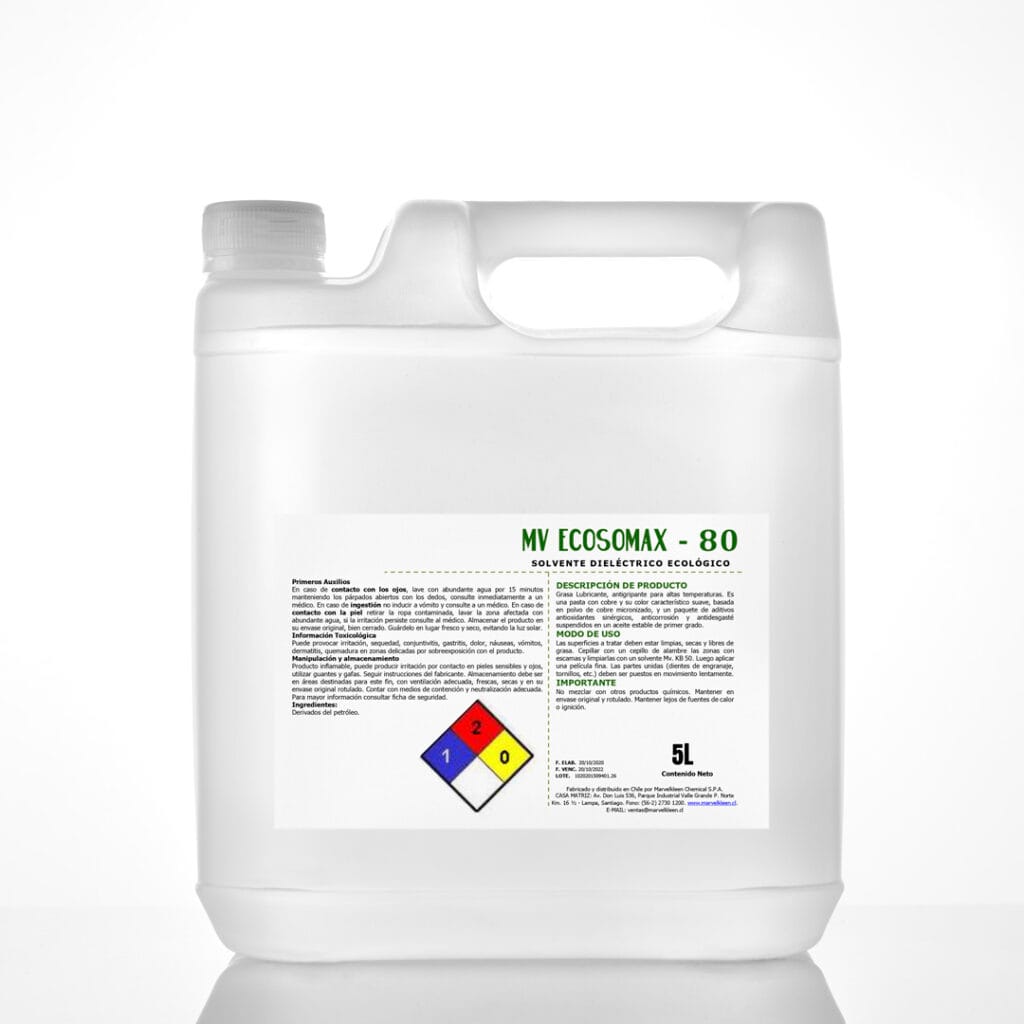 ECO-SOMAX-80 , Solvente dielectrico, ecologico sin aroma  P. inf 80°