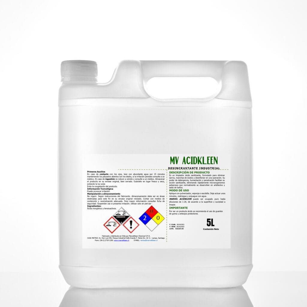 ACIDKLEEN, desincrustante y sanitizante ácido