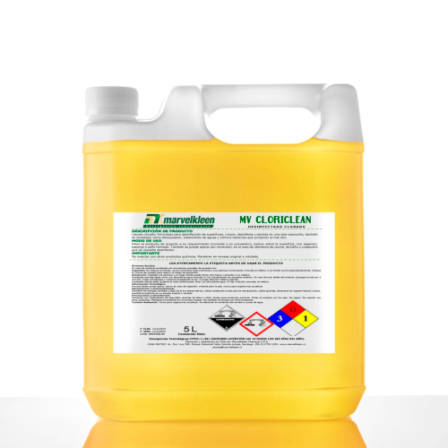 CLORICLEAN, (CLORO LIQUIDO 10%) - Producto de limpieza industrial MarvelKleen Chile