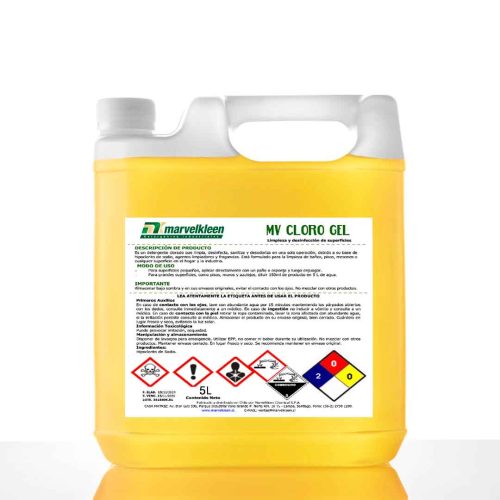 CLORO-GEL - Producto de limpieza industrial MarvelKleen Chile