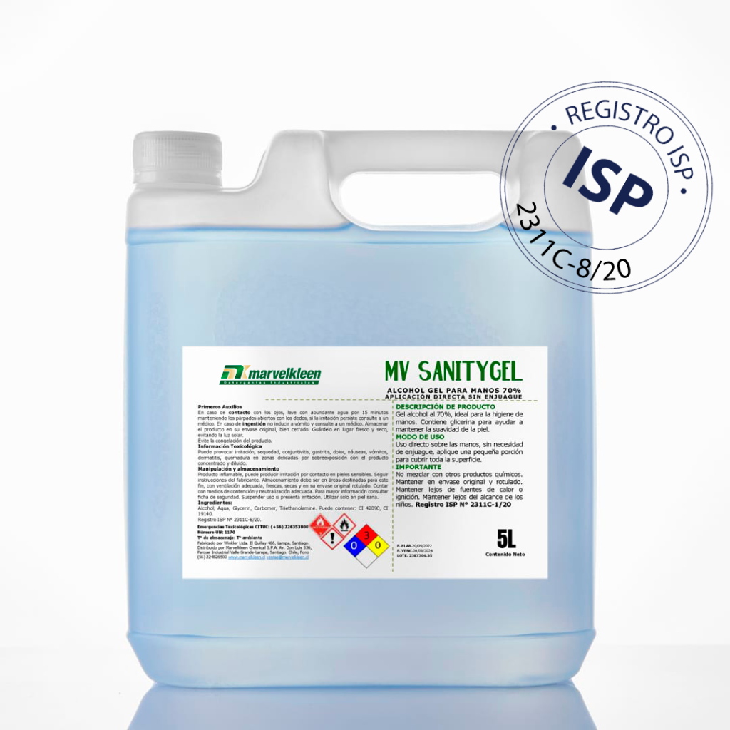 SANITY GEL, alcohol gel