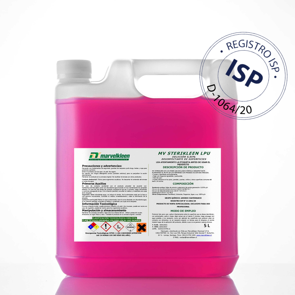 STERIKLEEN LPU, Desinfectante listo para usar, con aroma